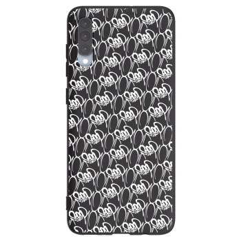 Obal pre Samsung Galaxy A70 A705F - Separ - White On Black 2