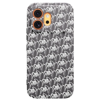 Obal pre Honor 600 - Separ - White On Black 2