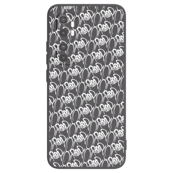 Obal pre Xiaomi Mi Note 10 Lite - Separ - White On Black 2