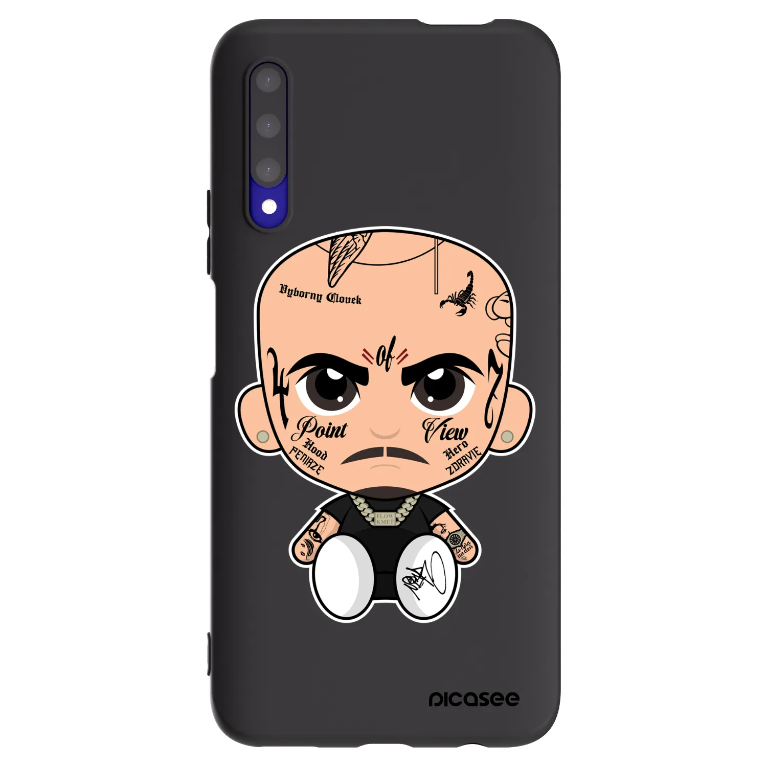 Picasee silikónový čierny obal pre Honor 9X Pro - Separ