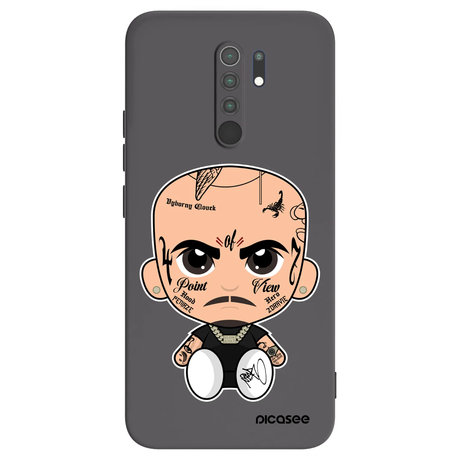 Picasee silikónový čierny obal pre Xiaomi Redmi 9 - Separ