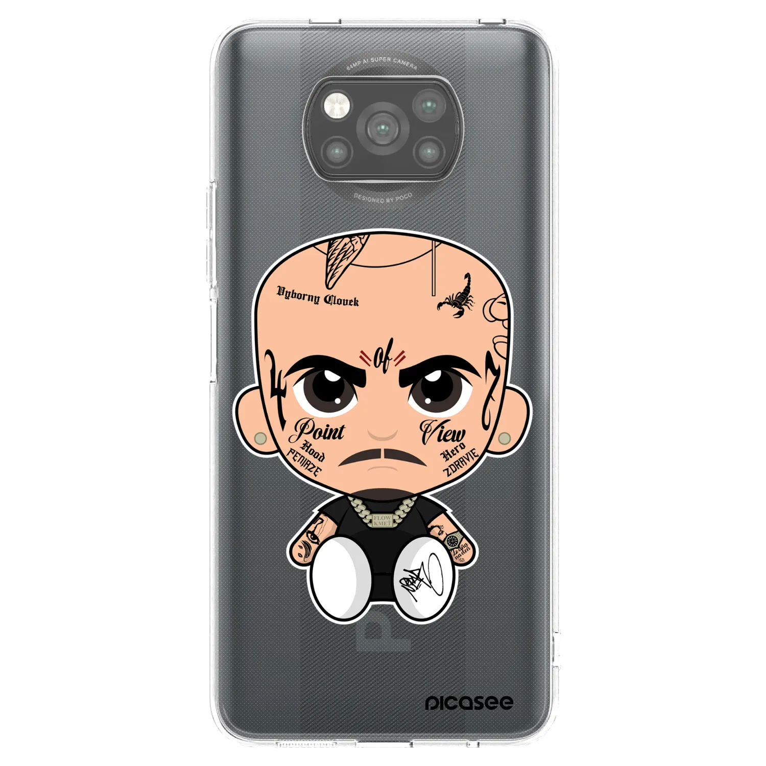 Picasee silikónový čierny obal pre Xiaomi Poco X3 - Separ