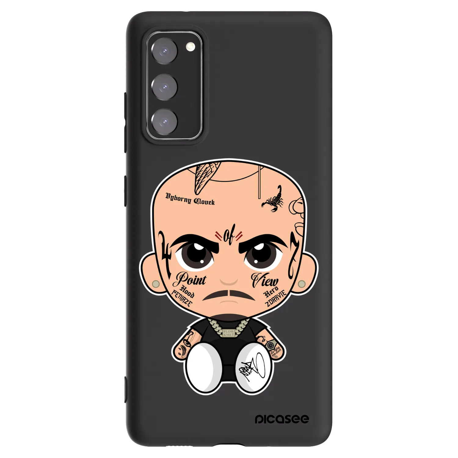 Picasee silikónový čierny obal pre Samsung Galaxy S20 FE - Separ