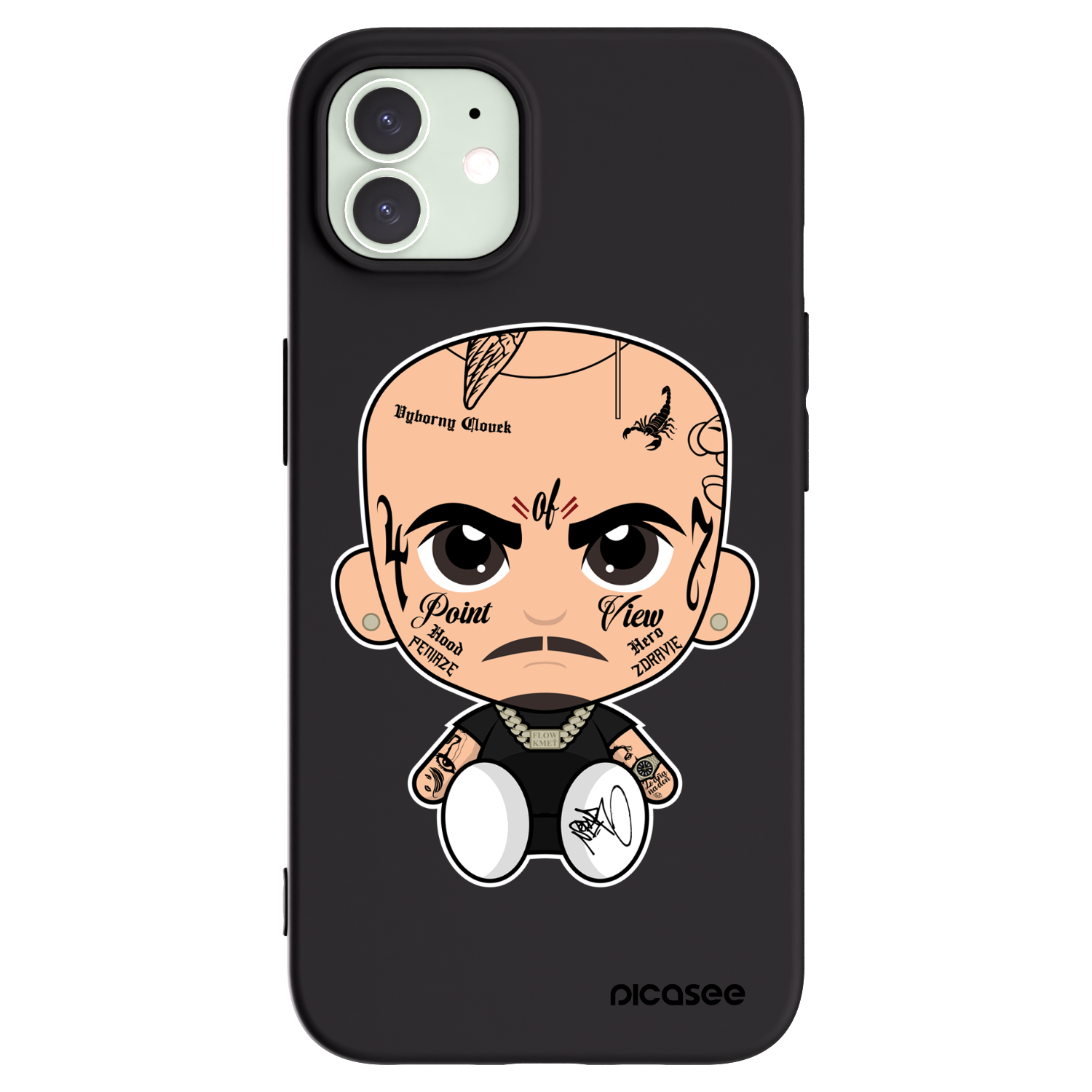 Picasee silikónový čierny obal pre Apple iPhone 12 - Separ