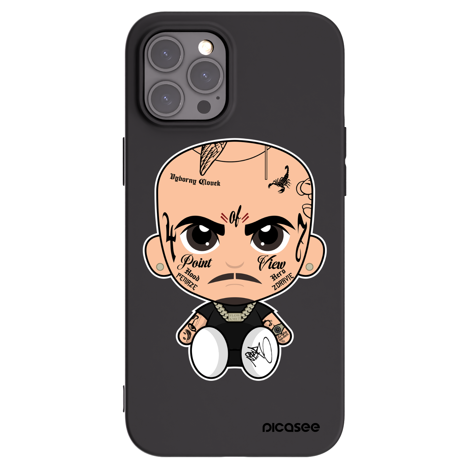 Picasee silikónový čierny obal pre Apple iPhone 12 Pro Max - Separ