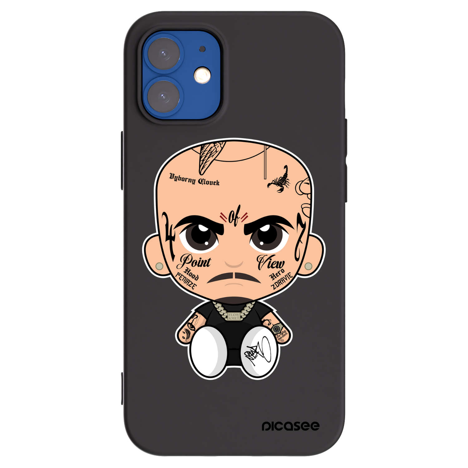 Picasee silikónový čierny obal pre Apple iPhone 12 mini - Separ