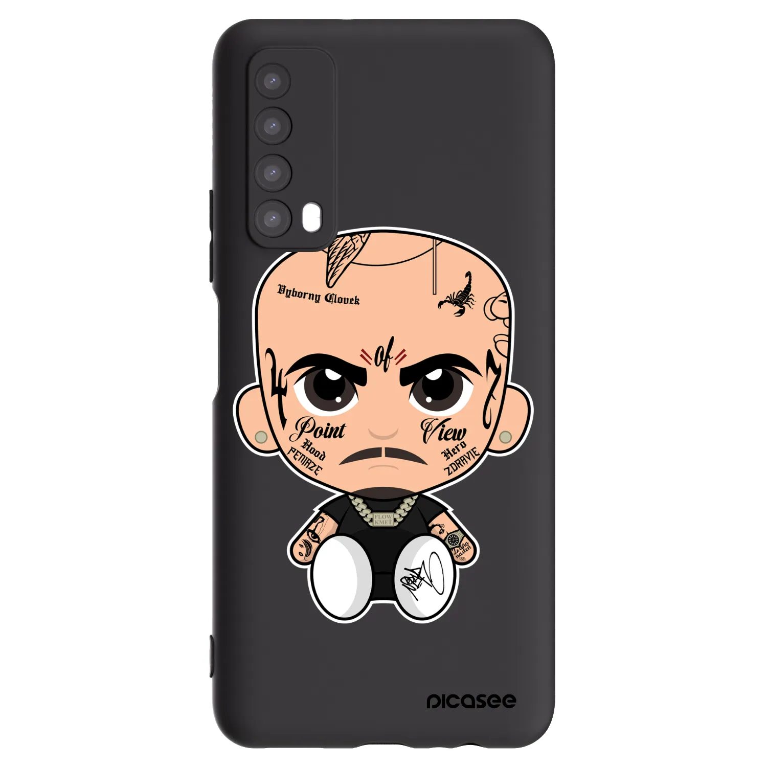 Picasee silikónový čierny obal pre Huawei P Smart 2021 - Separ