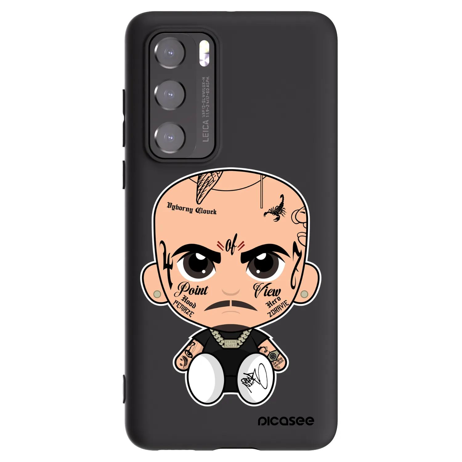 Picasee silikónový čierny obal pre Huawei P40 - Separ