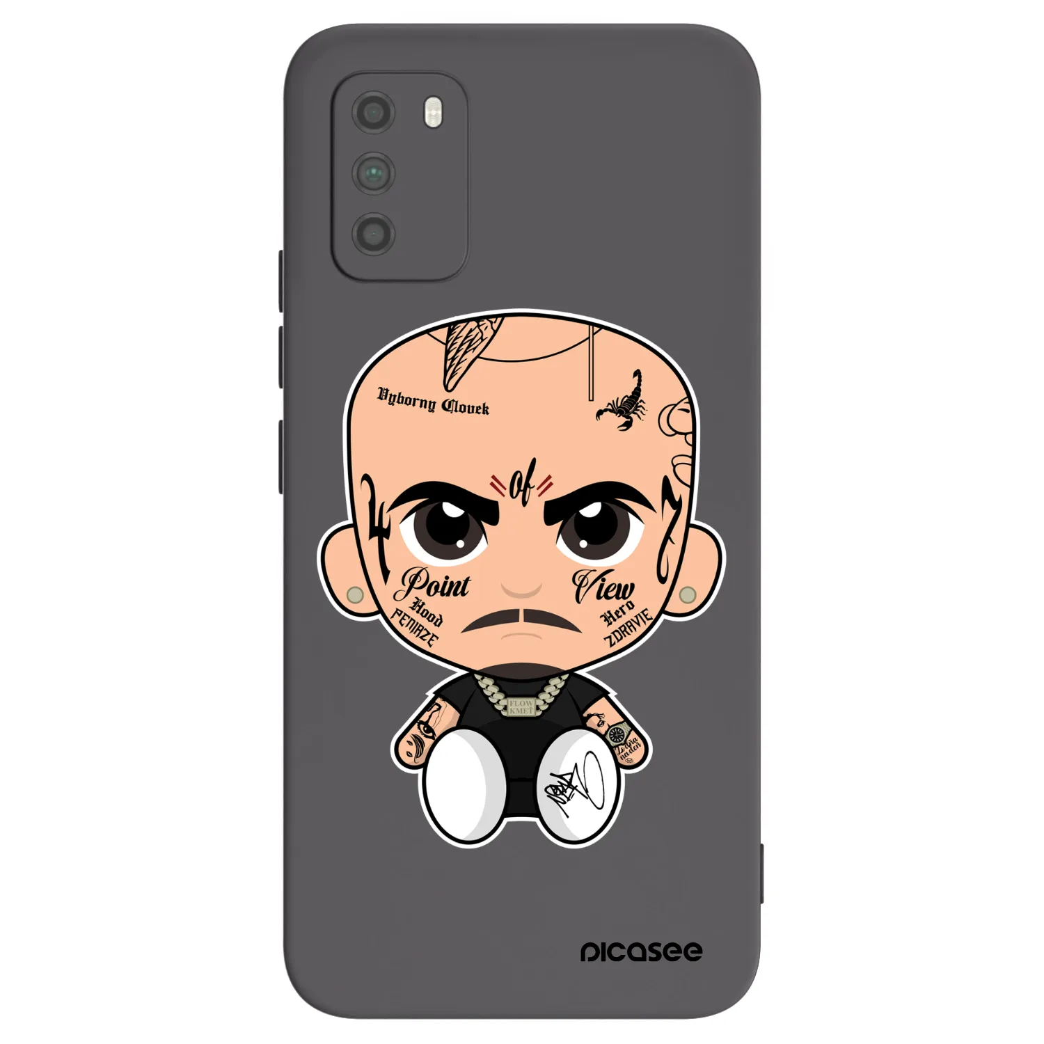 Picasee silikónový čierny obal pre Xiaomi Poco M3 - Separ