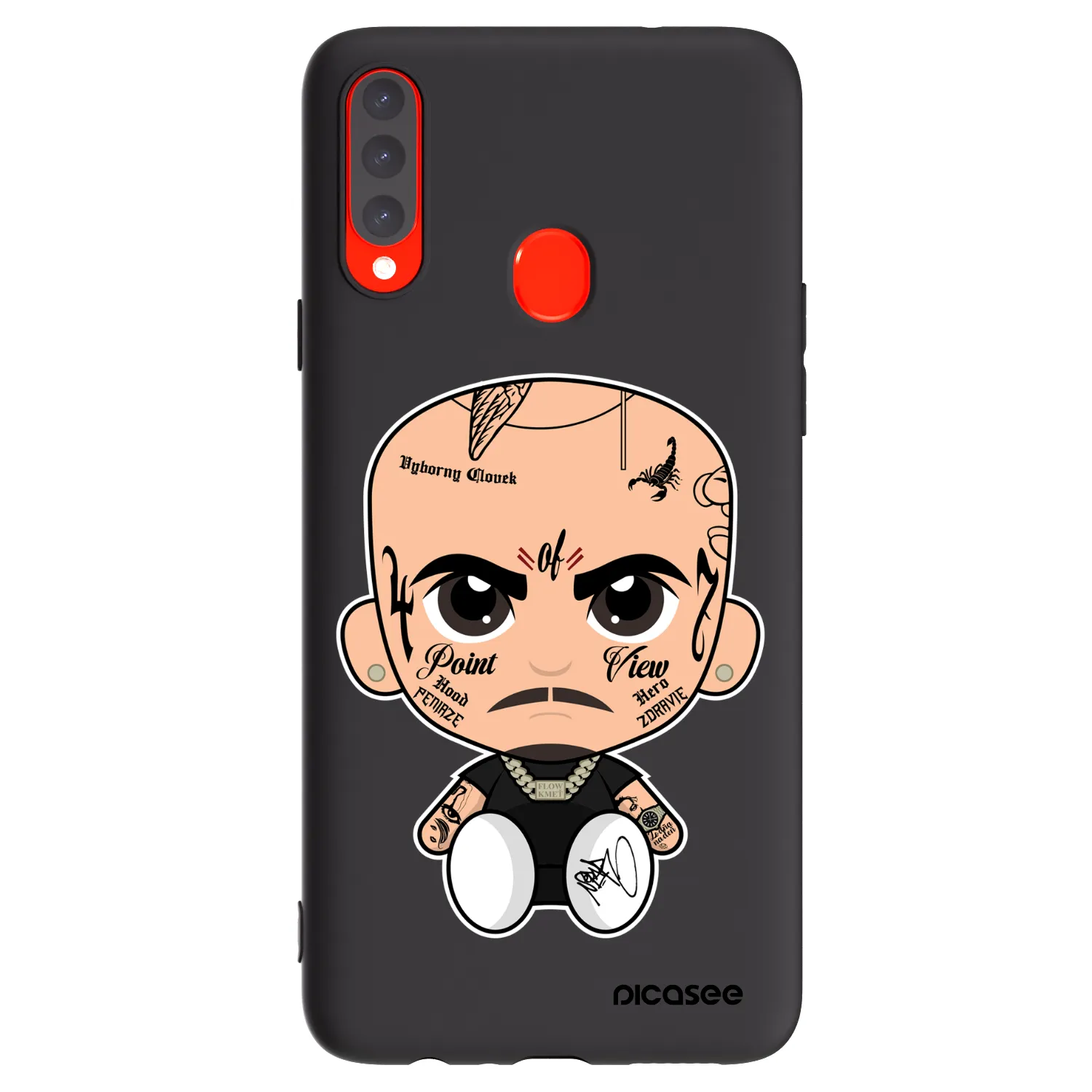Picasee silikónový čierny obal pre Samsung Galaxy A20s - Separ