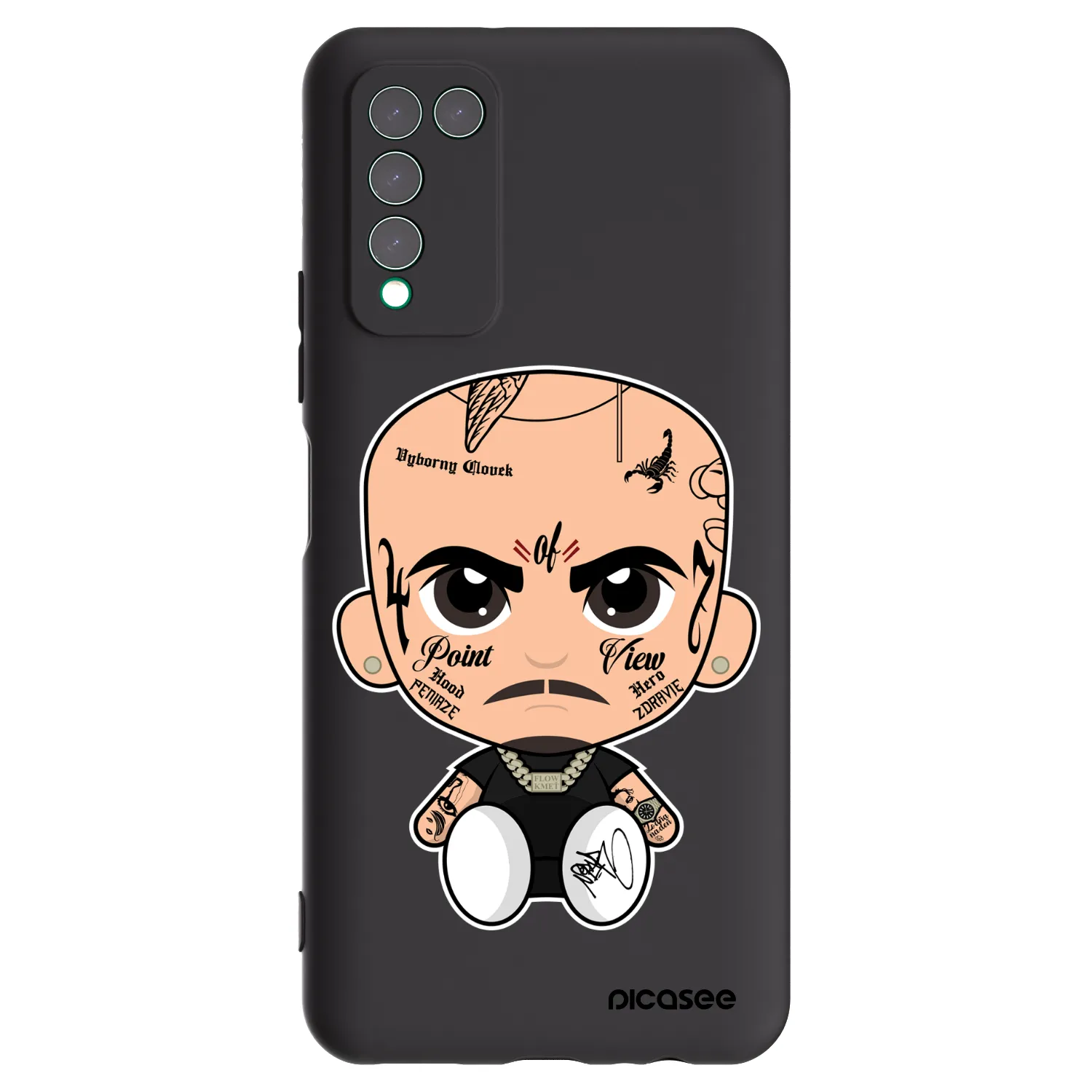 Picasee silikónový čierny obal pre Honor 10X Lite - Separ