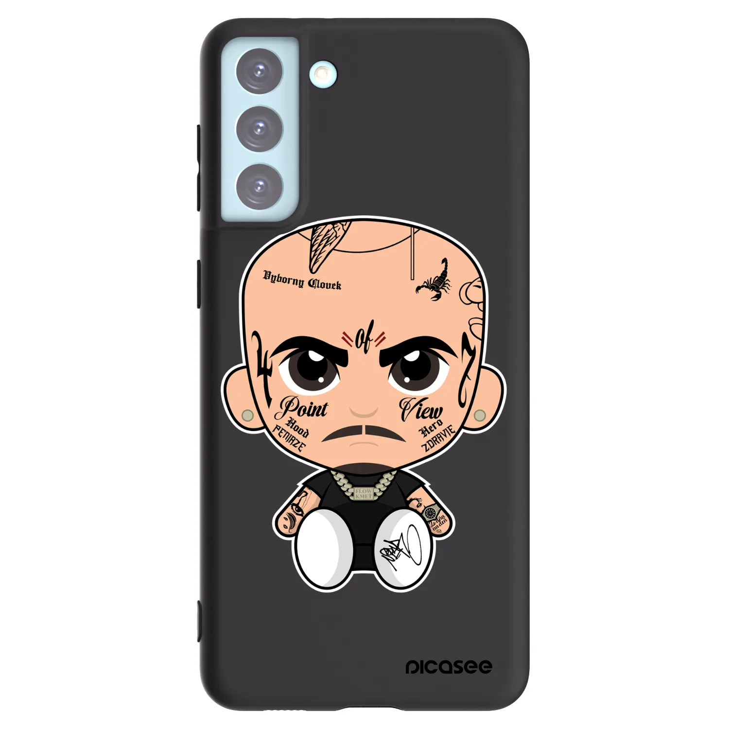 Picasee silikónový čierny obal pre Samsung Galaxy S21+ 5G G996F - Separ