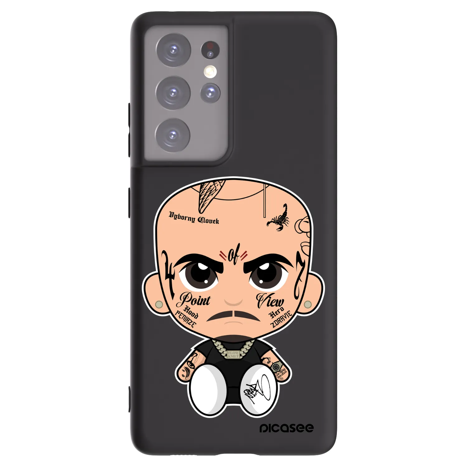 Silikónový čierny obal pre Samsung Galaxy S21 Ultra 5G G998B - Separ
