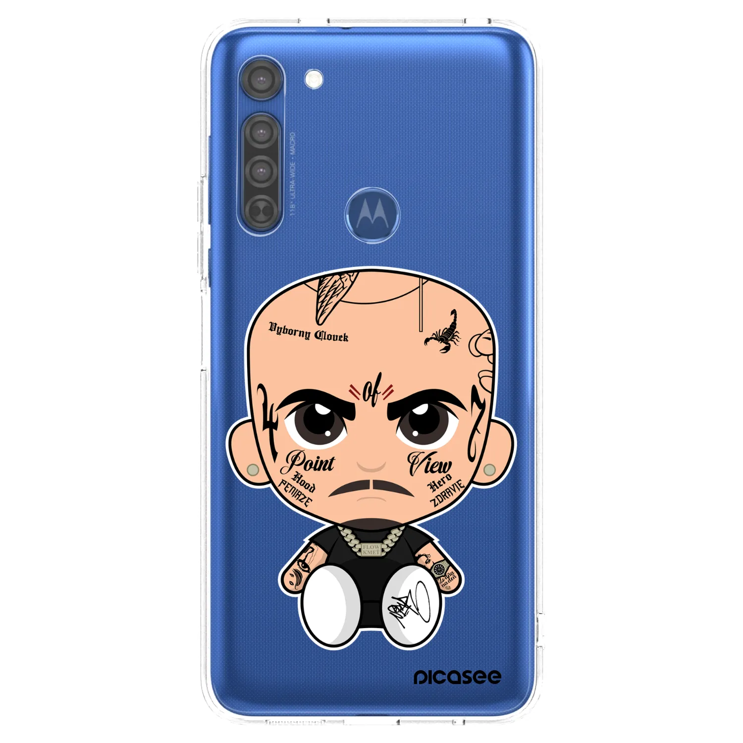 Picasee silikónový prehľadný obal pre Motorola Moto G8 - Separ