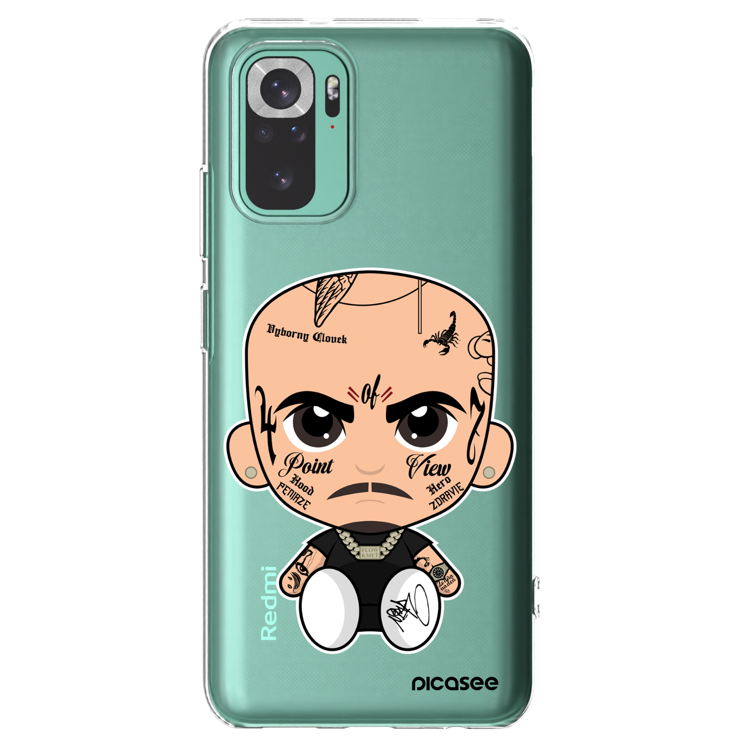 Picasee silikónový prehľadný obal pre Xiaomi Redmi Note 10 Pro - Separ