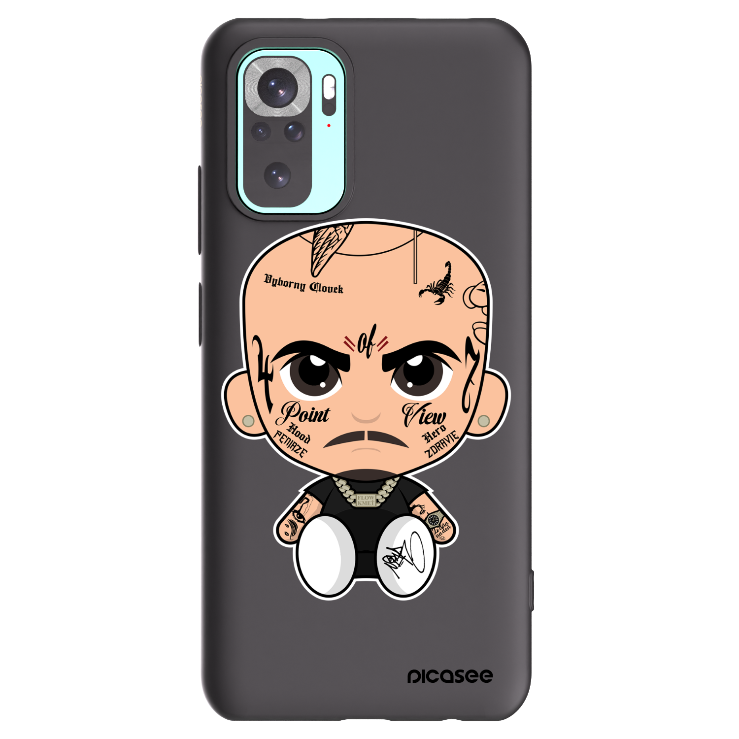 Picasee silikónový čierny obal pre Xiaomi Redmi Note 10 Pro - Separ