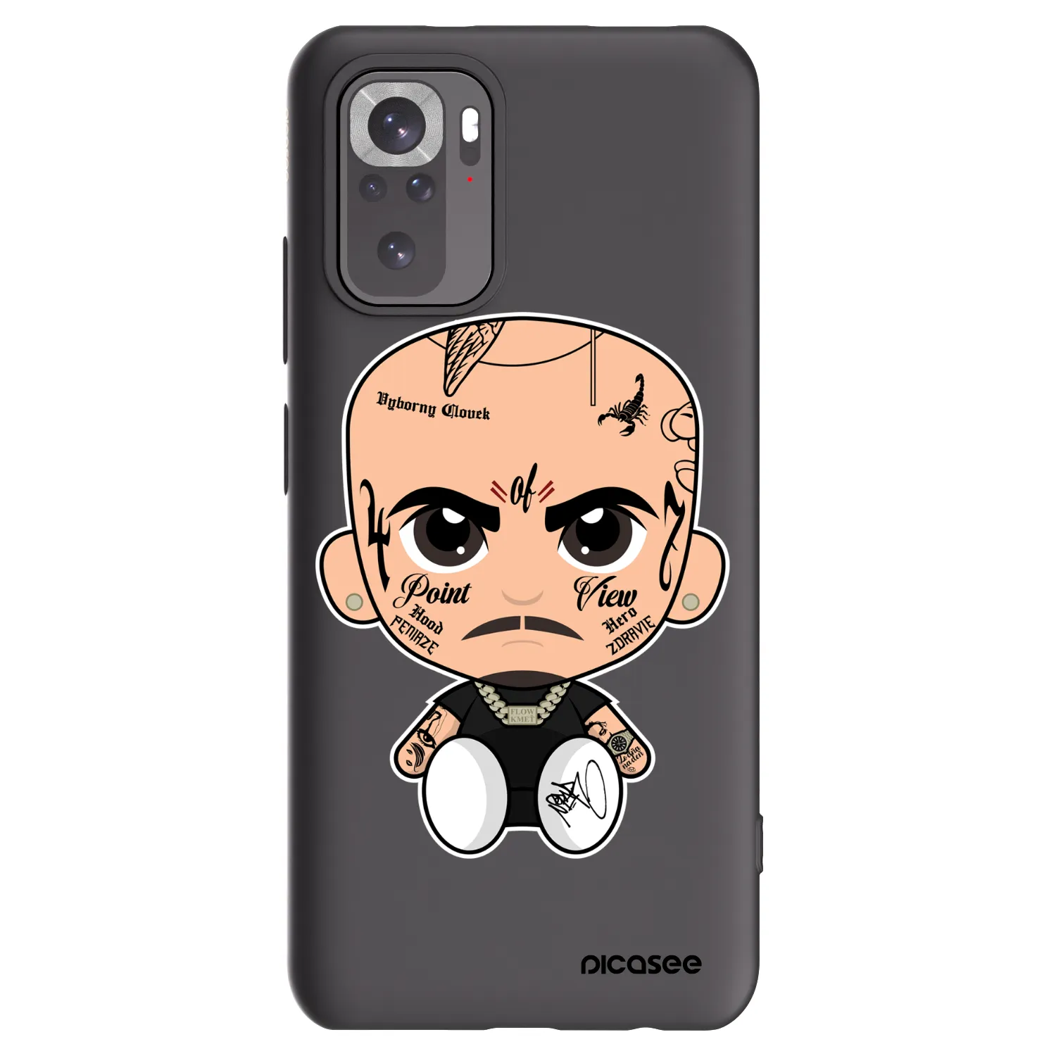 Picasee silikónový čierny obal pre Xiaomi Redmi Note 10S - Separ