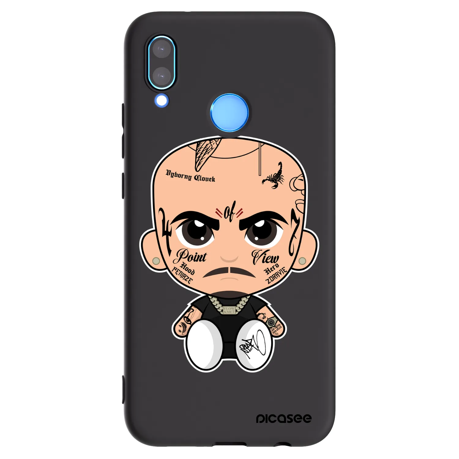 Picasee silikónový čierny obal pre Huawei P20 Lite - Separ