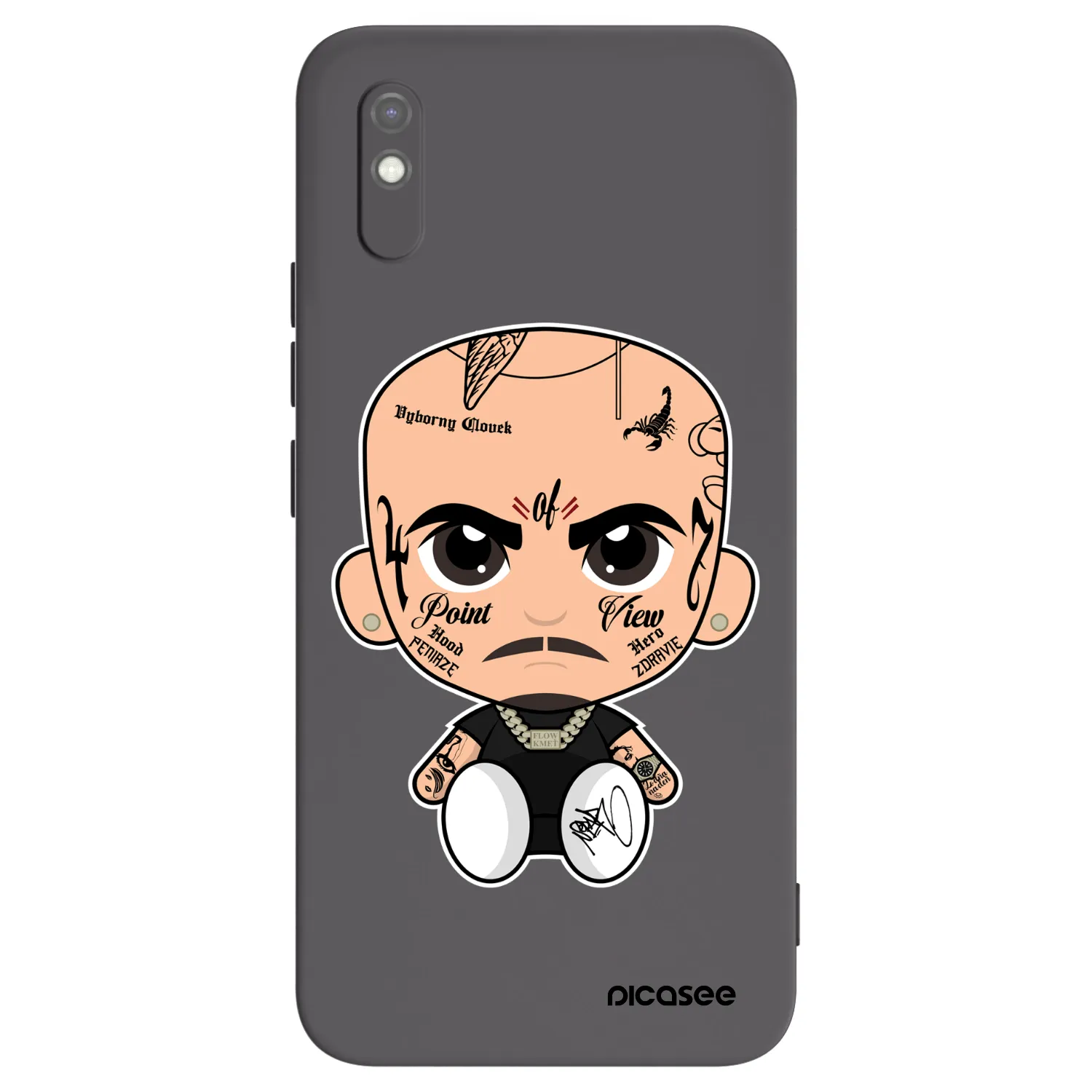 Picasee silikónový čierny obal pre Xiaomi Redmi 9AT - Separ