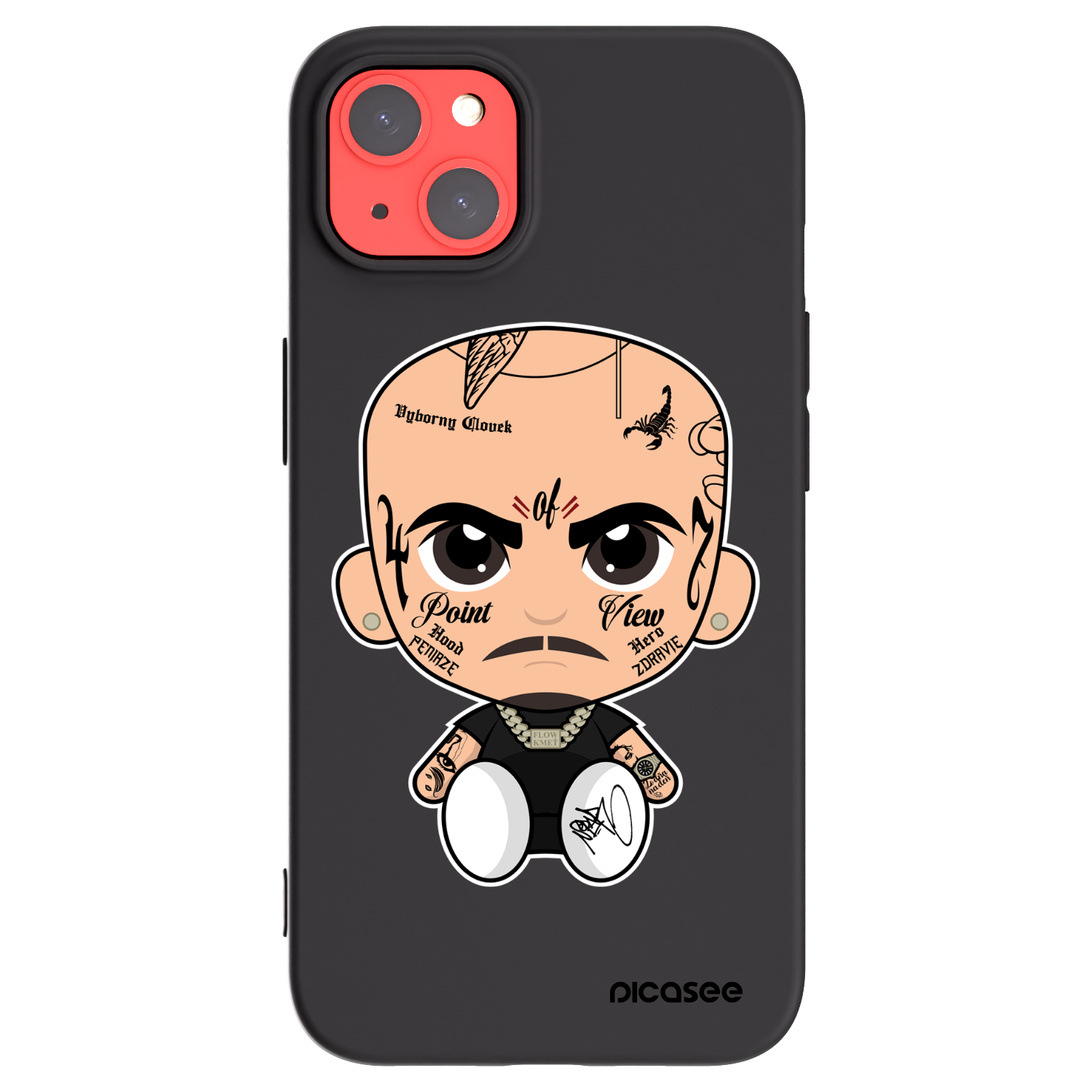 Picasee silikónový čierny obal pre Apple iPhone 13 - Separ