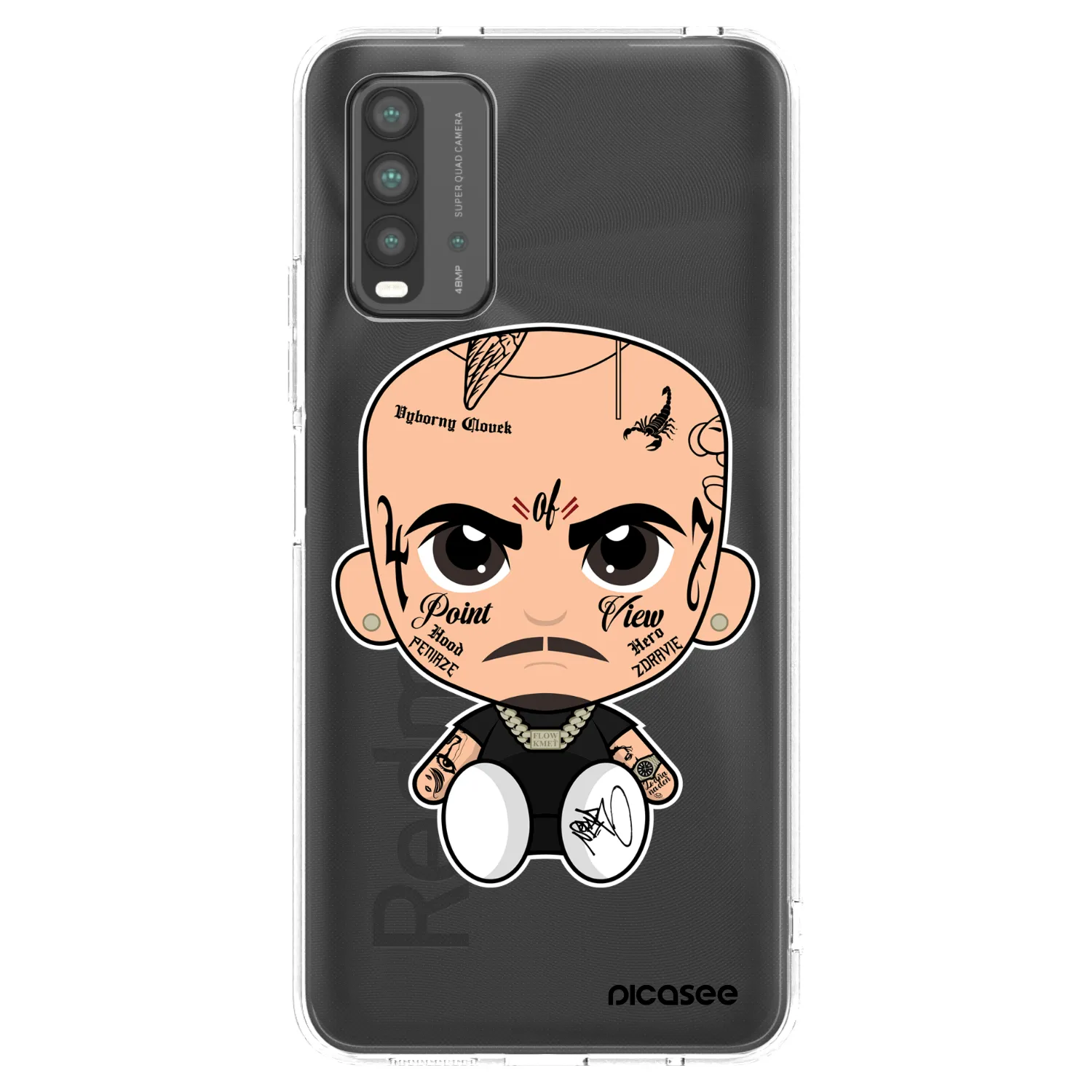 Picasee silikónový čierny obal pre Xiaomi Redmi 9T - Separ
