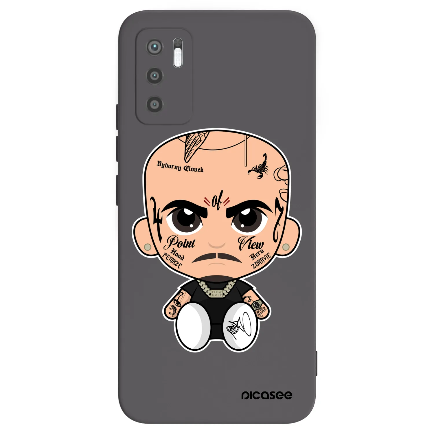 Picasee silikónový čierny obal pre Xiaomi Redmi Note 10 5G - Separ