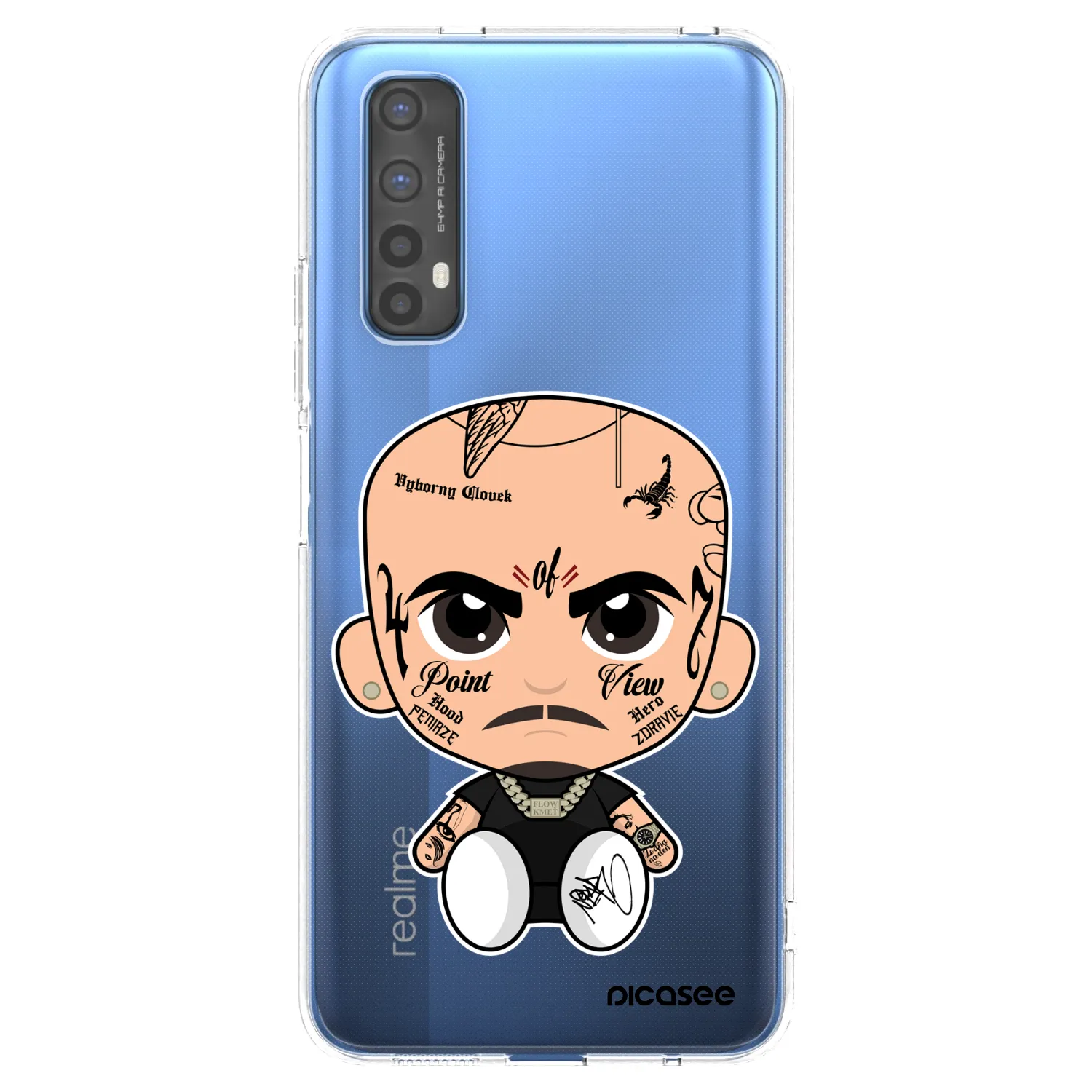 Picasee silikónový prehľadný obal pre Realme 7 - Separ