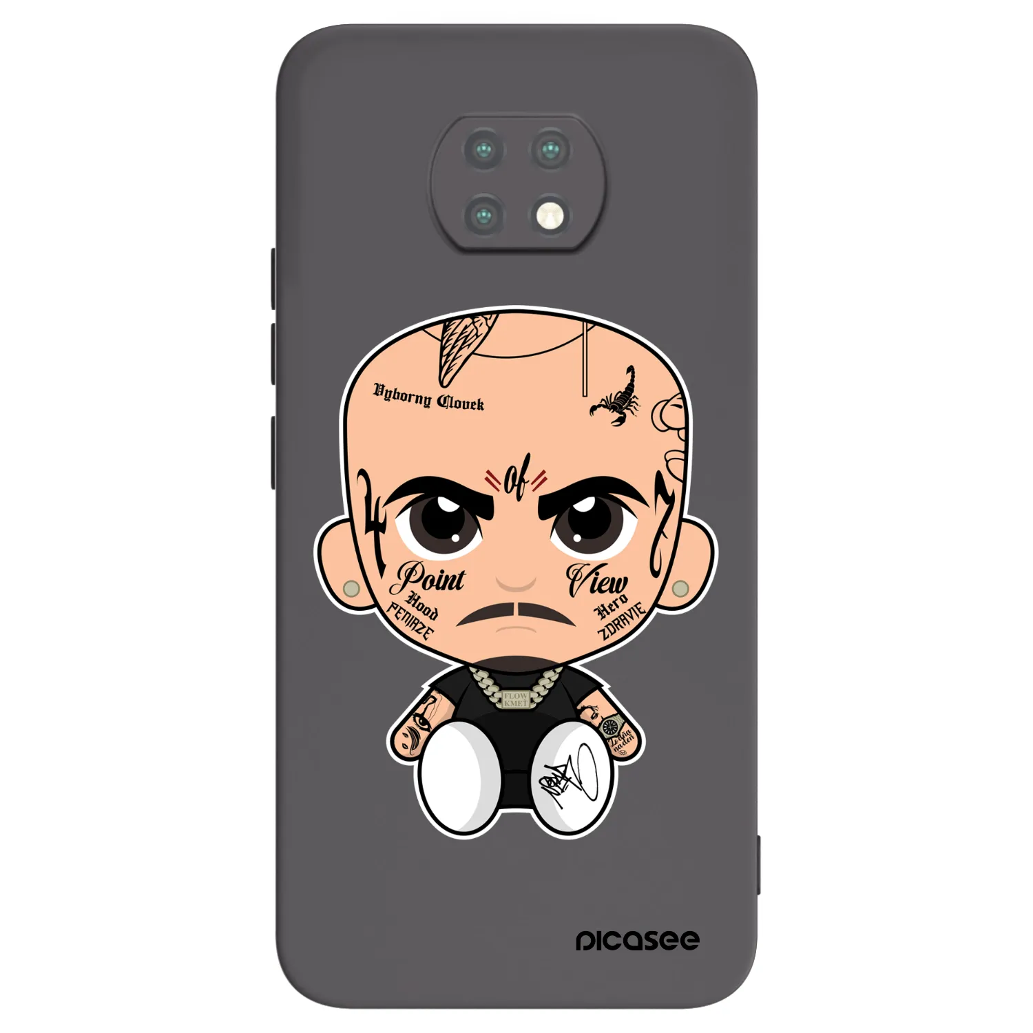 Picasee silikónový čierny obal pre Xiaomi Redmi Note 9T - Separ