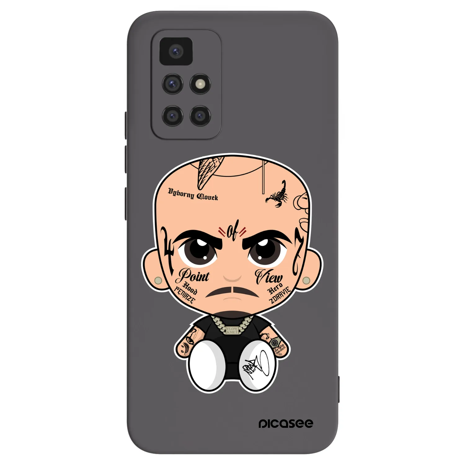 Picasee silikónový čierny obal pre Xiaomi Redmi 10 - Separ