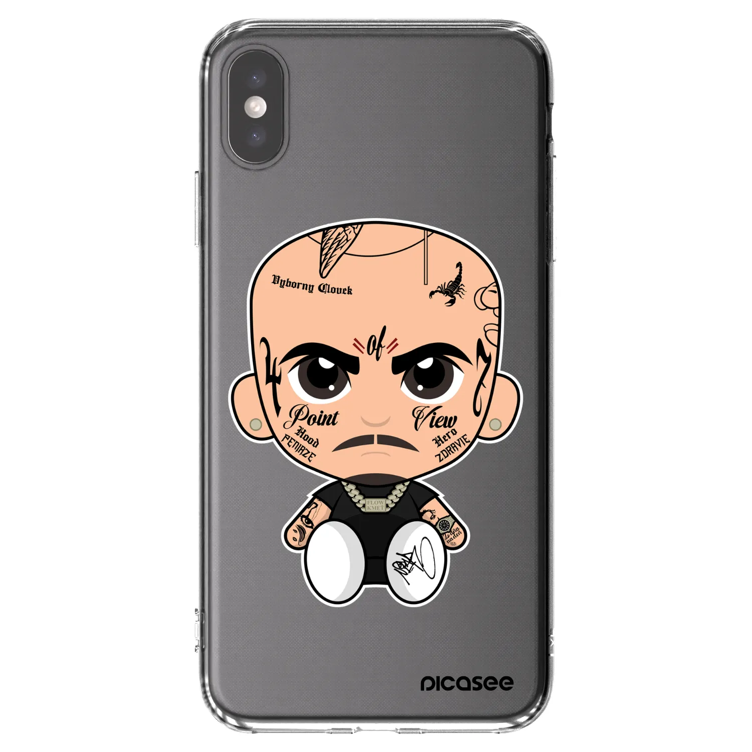 Picasee silikónový prehľadný obal pre Apple iPhone XS Max - Separ