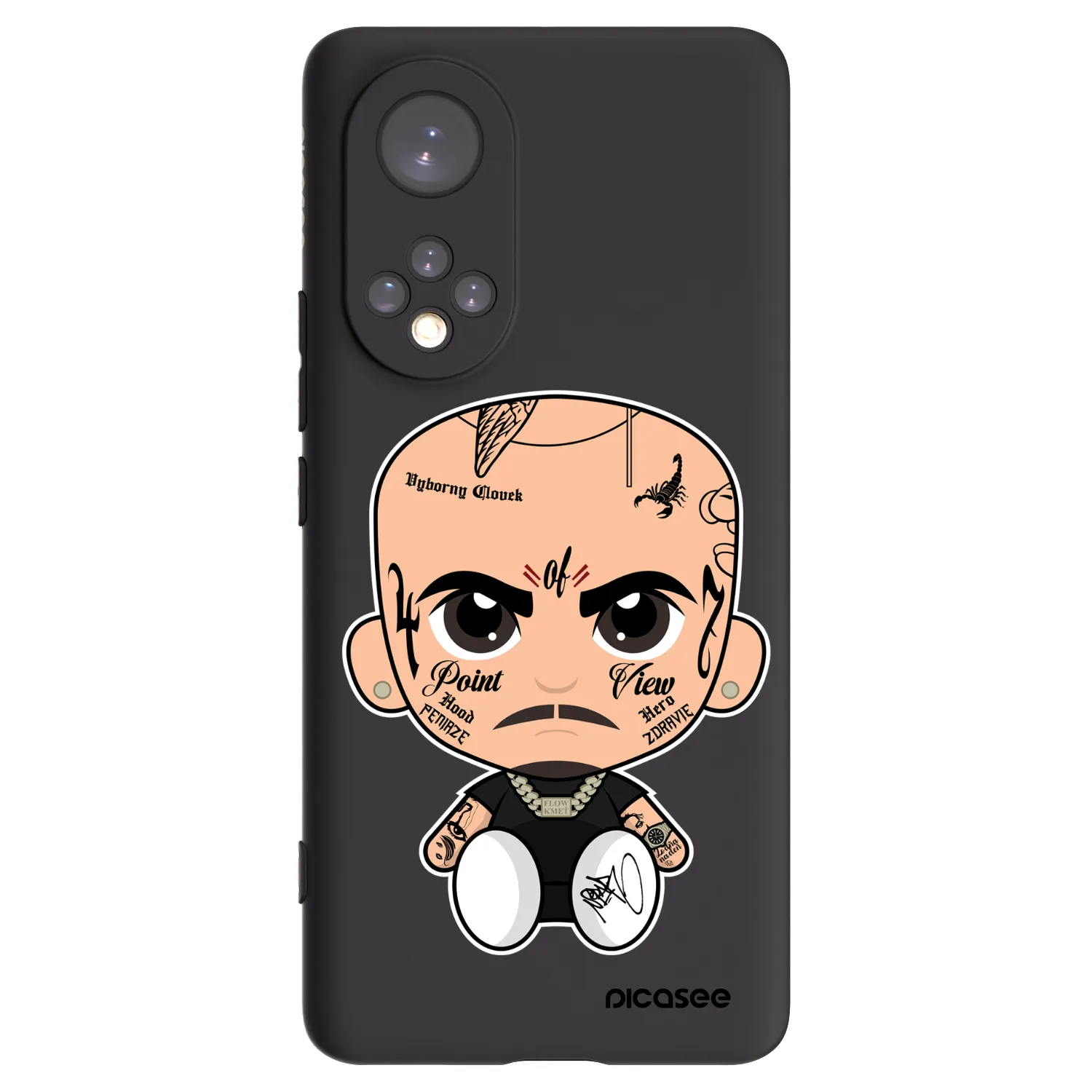 Picasee silikónový čierny obal pre Honor 50 5G - Separ