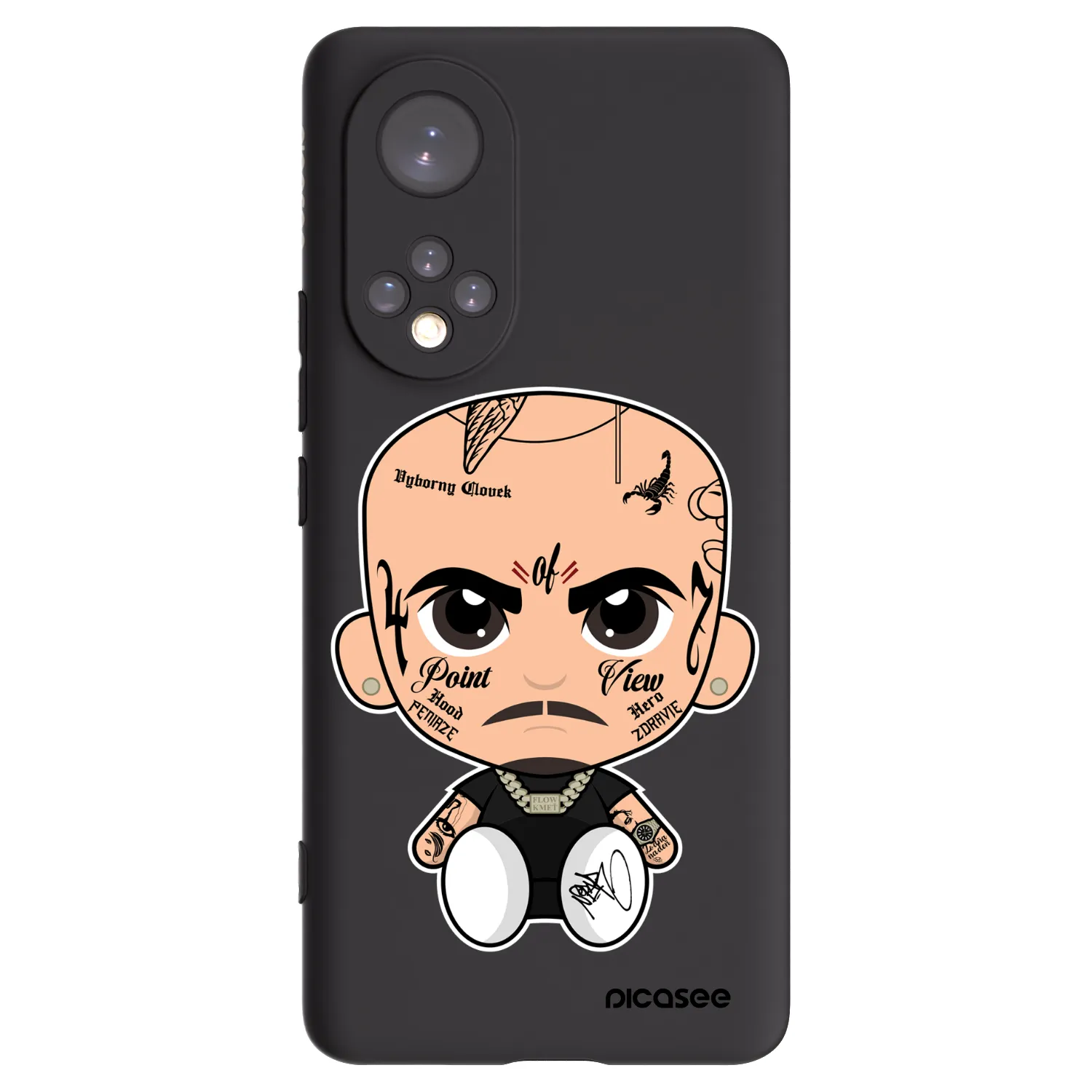 Picasee silikónový čierny obal pre Huawei Nova 9 - Separ