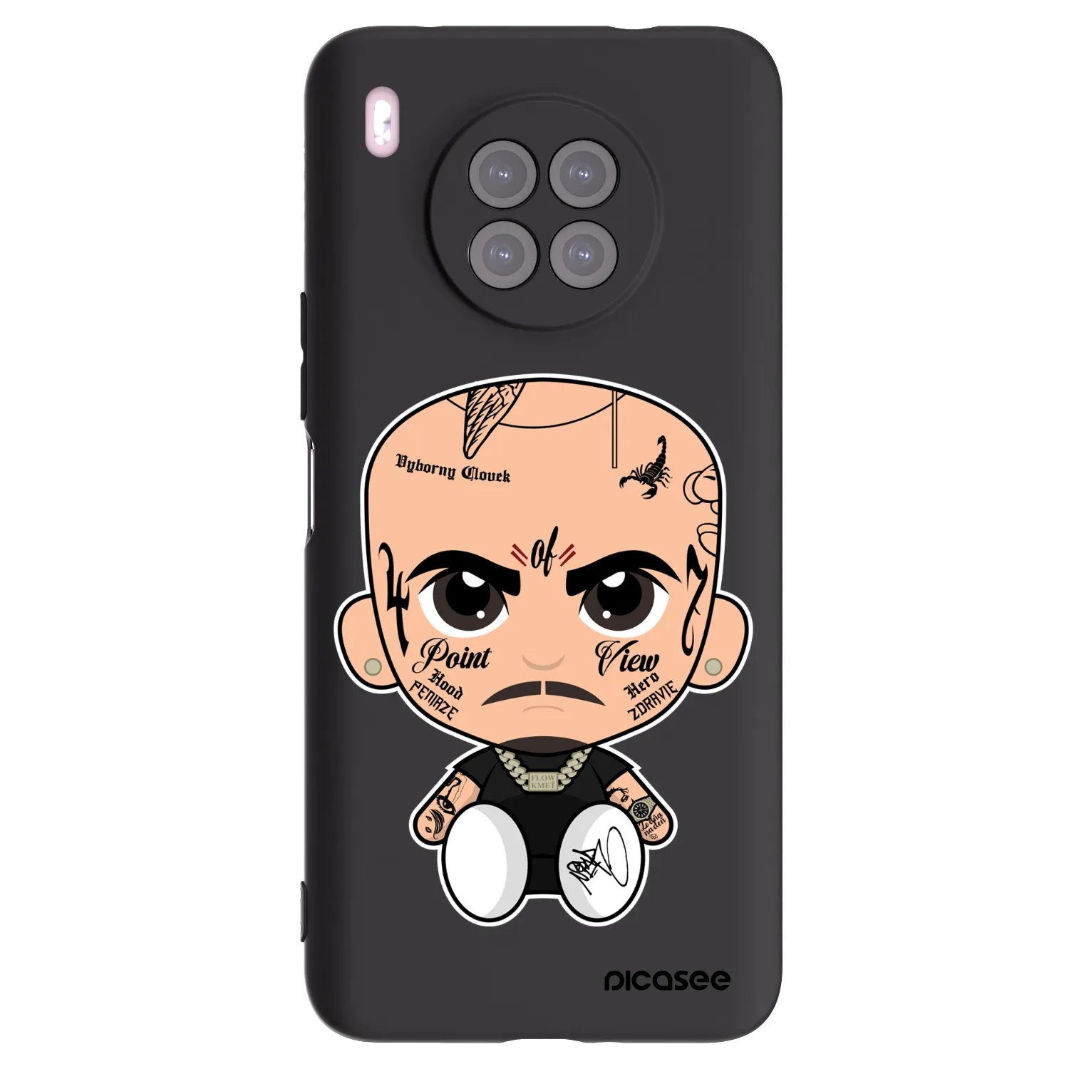 Picasee silikónový čierny obal pre Huawei Nova 8i - Separ