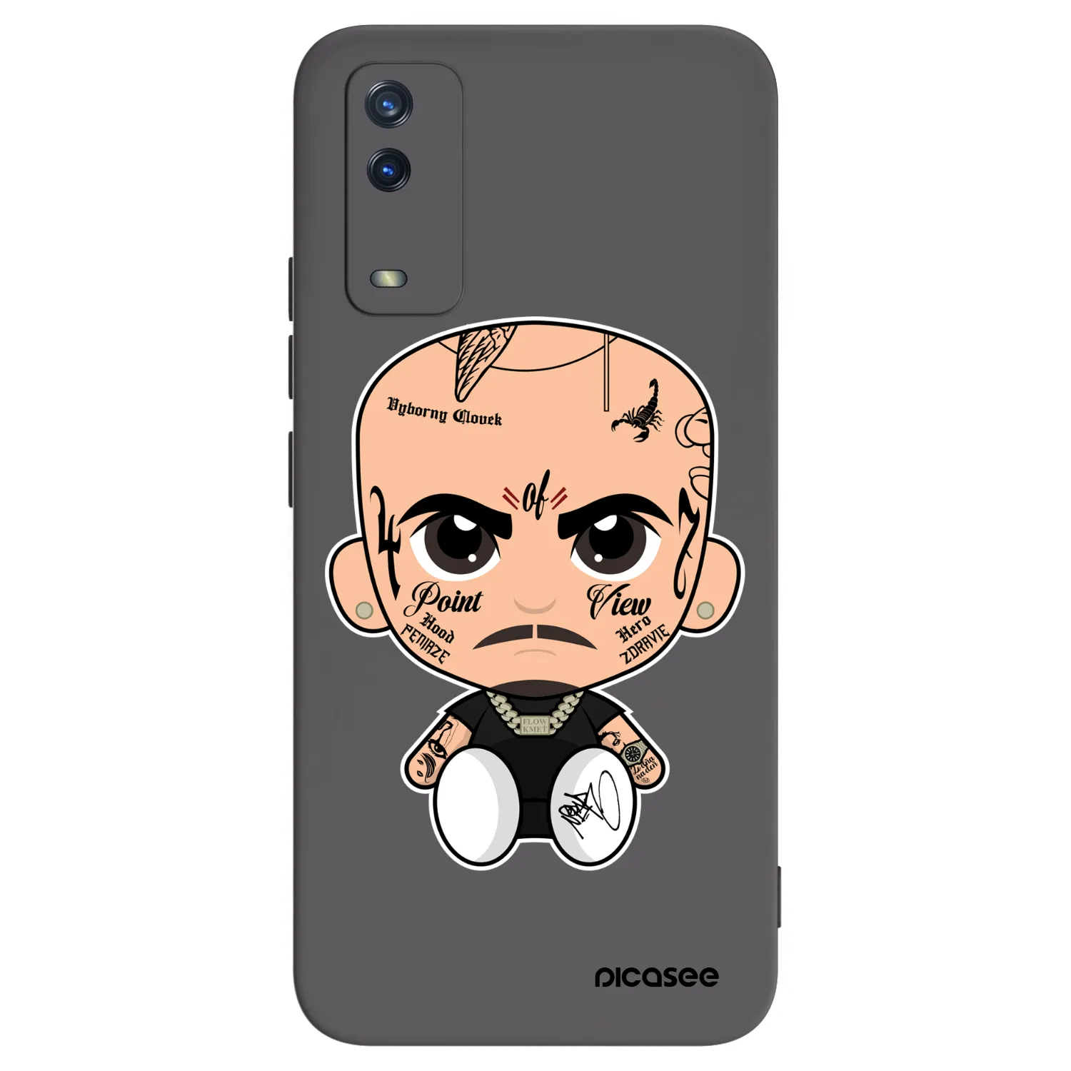 Picasee silikónový čierny obal pre Vivo Y11s - Separ