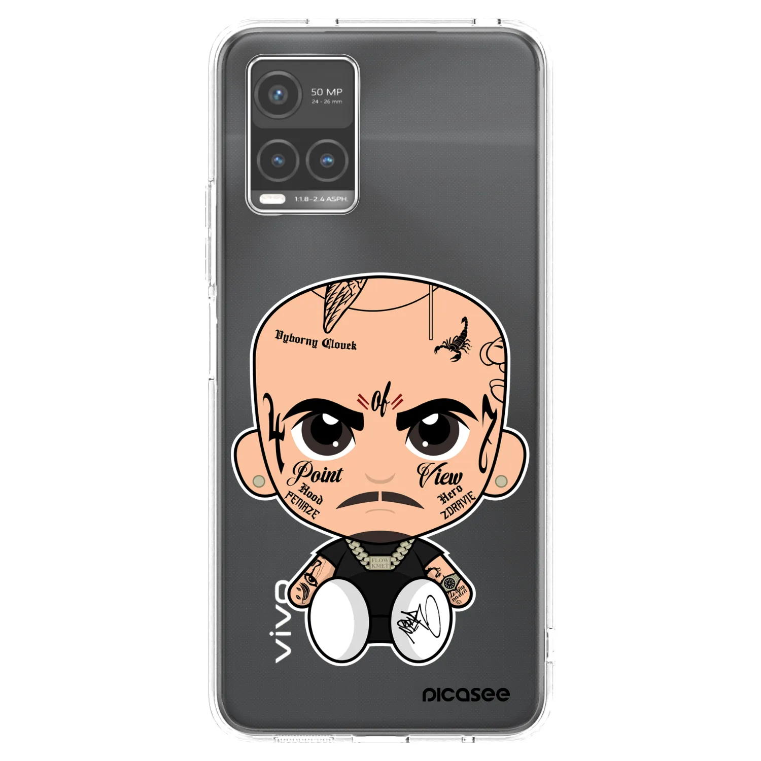 Picasee silikónový prehľadný obal pre Vivo Y33s - Separ