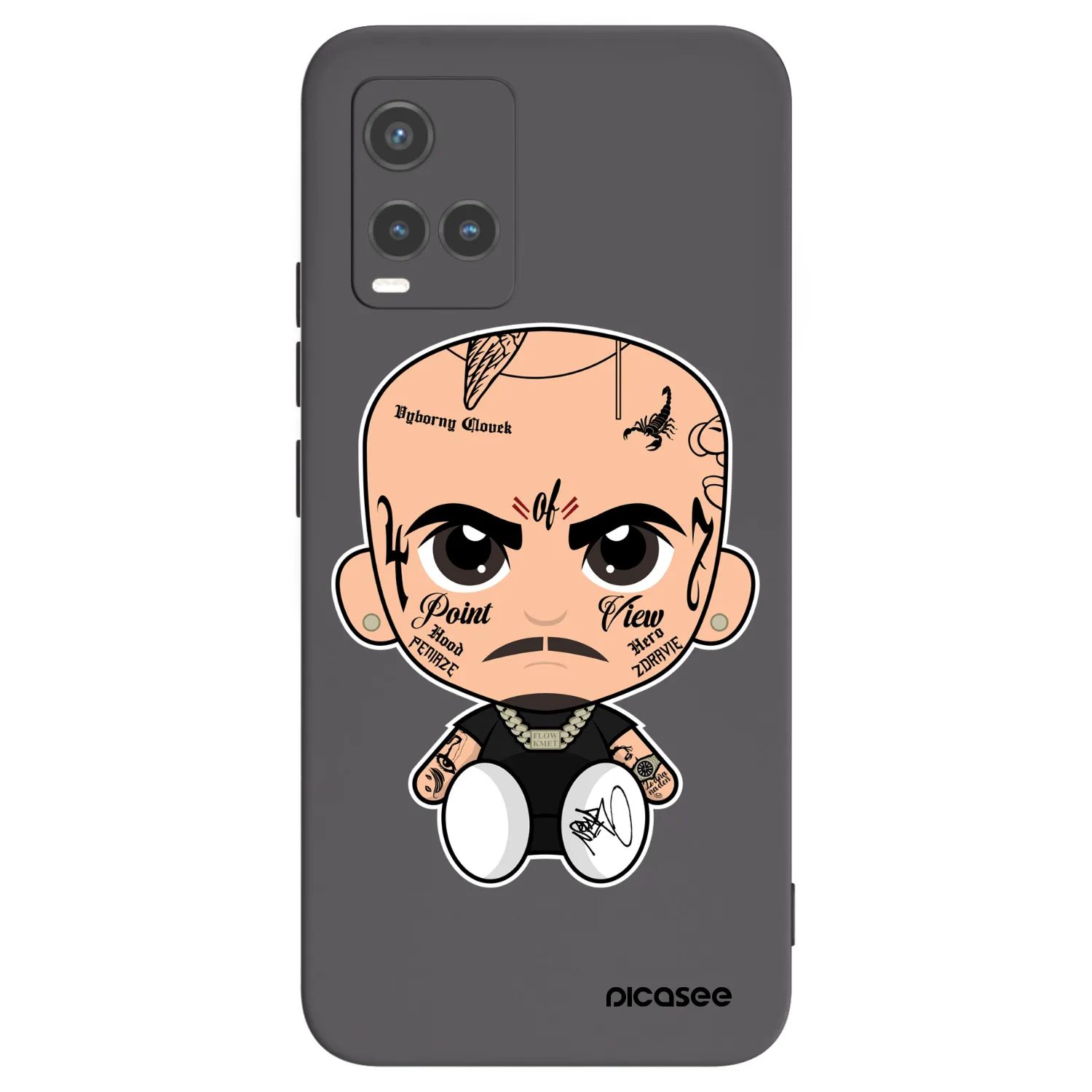 Picasee silikónový čierny obal pre Vivo Y33s - Separ