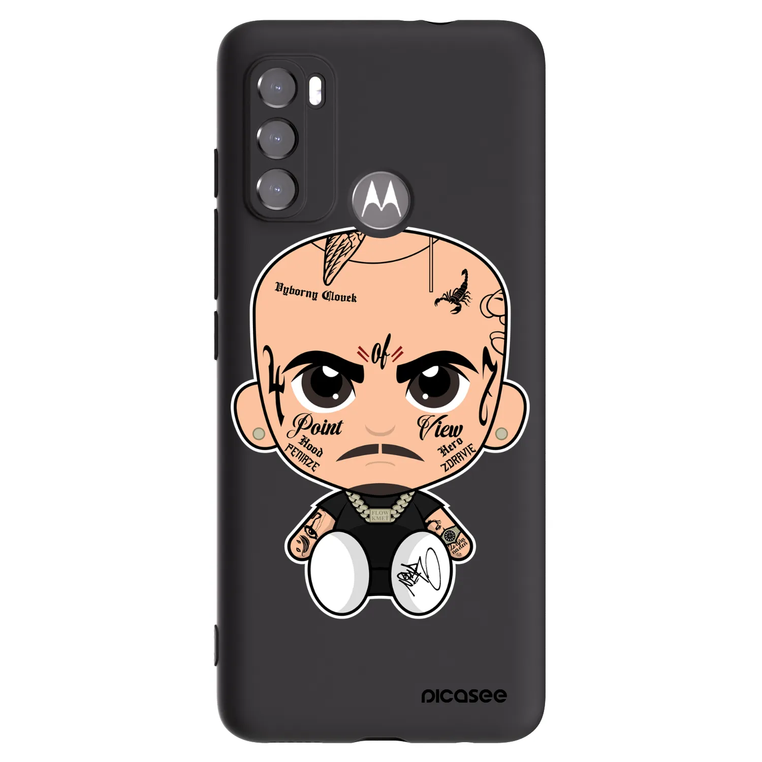 Picasee silikónový čierny obal pre Motorola Moto G60 - Separ