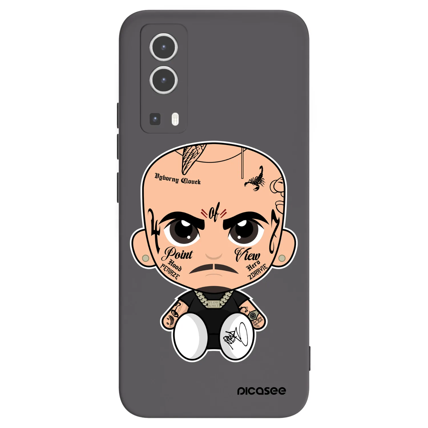 Picasee silikónový čierny obal pre Vivo Y72 5G - Separ