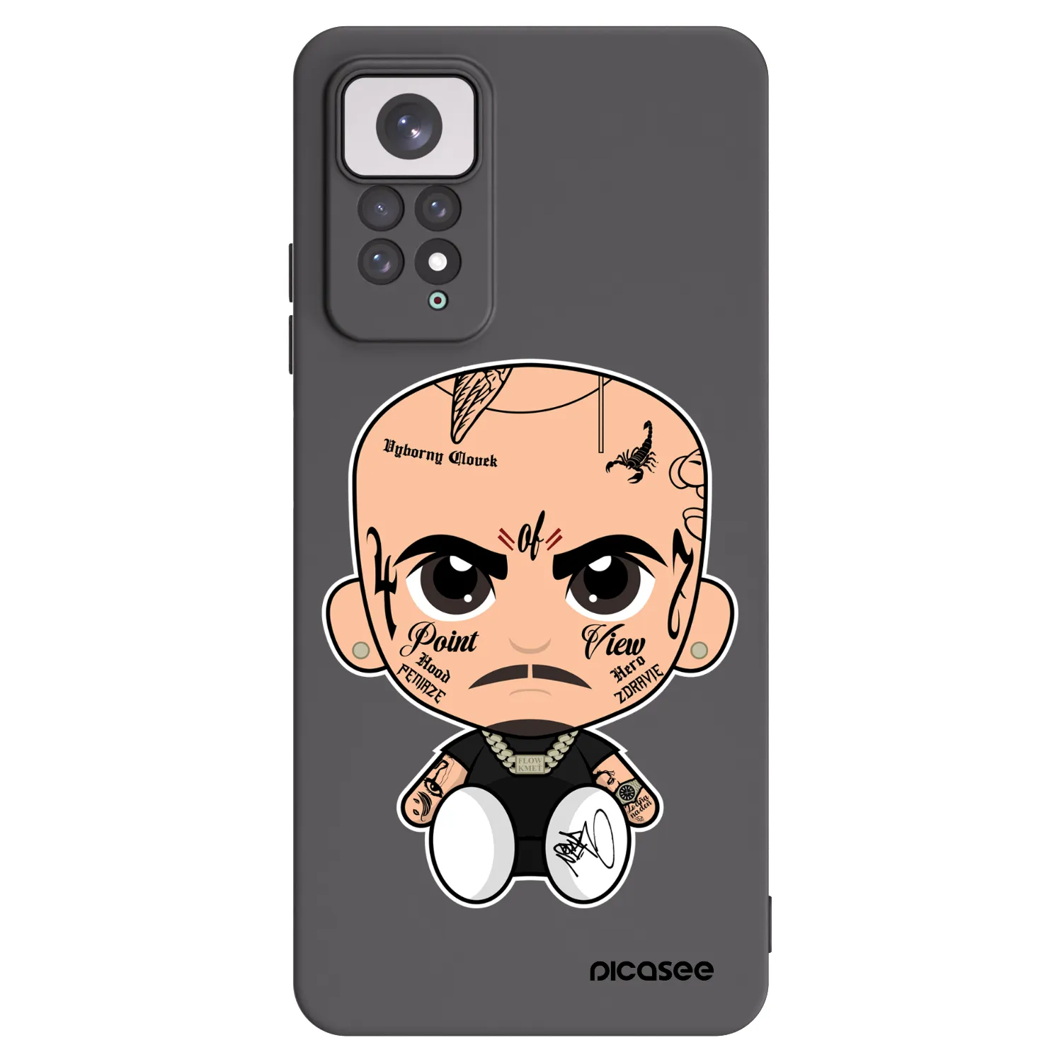 Picasee silikónový čierny obal pre Xiaomi Redmi Note 11 - Separ