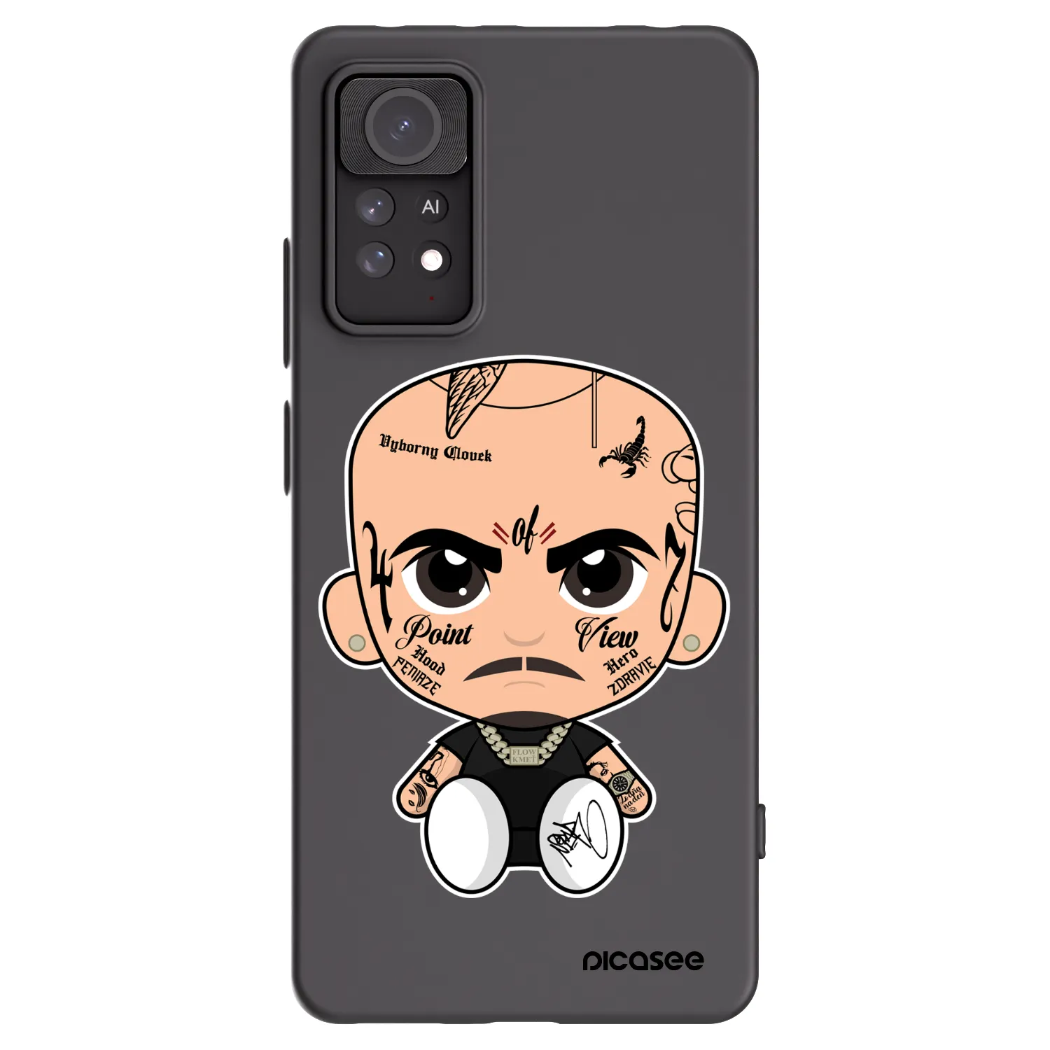 Picasee silikónový čierny obal pre Xiaomi Redmi Note 11 Pro - Separ