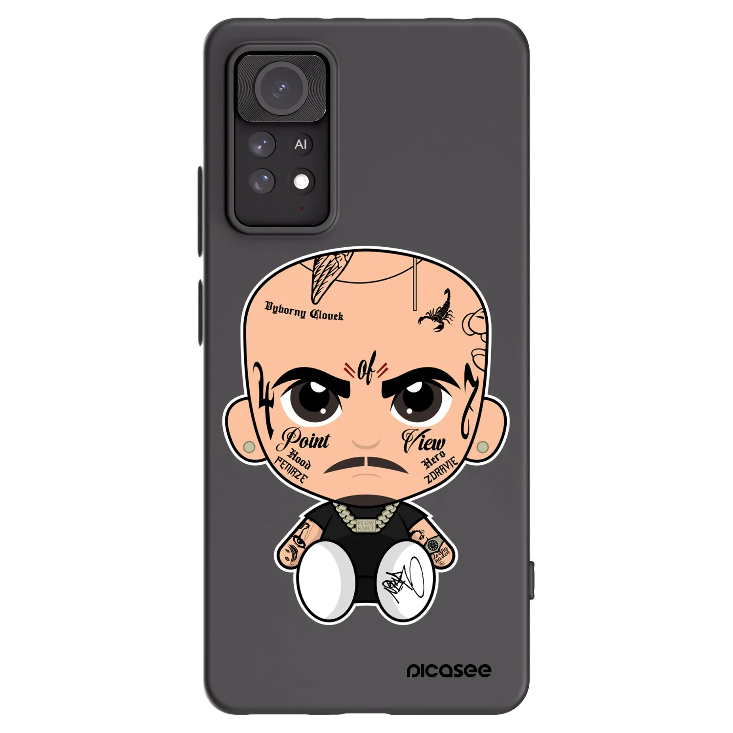 Picasee silikónový čierny obal pre Xiaomi Redmi Note 11 Pro 5G - Separ