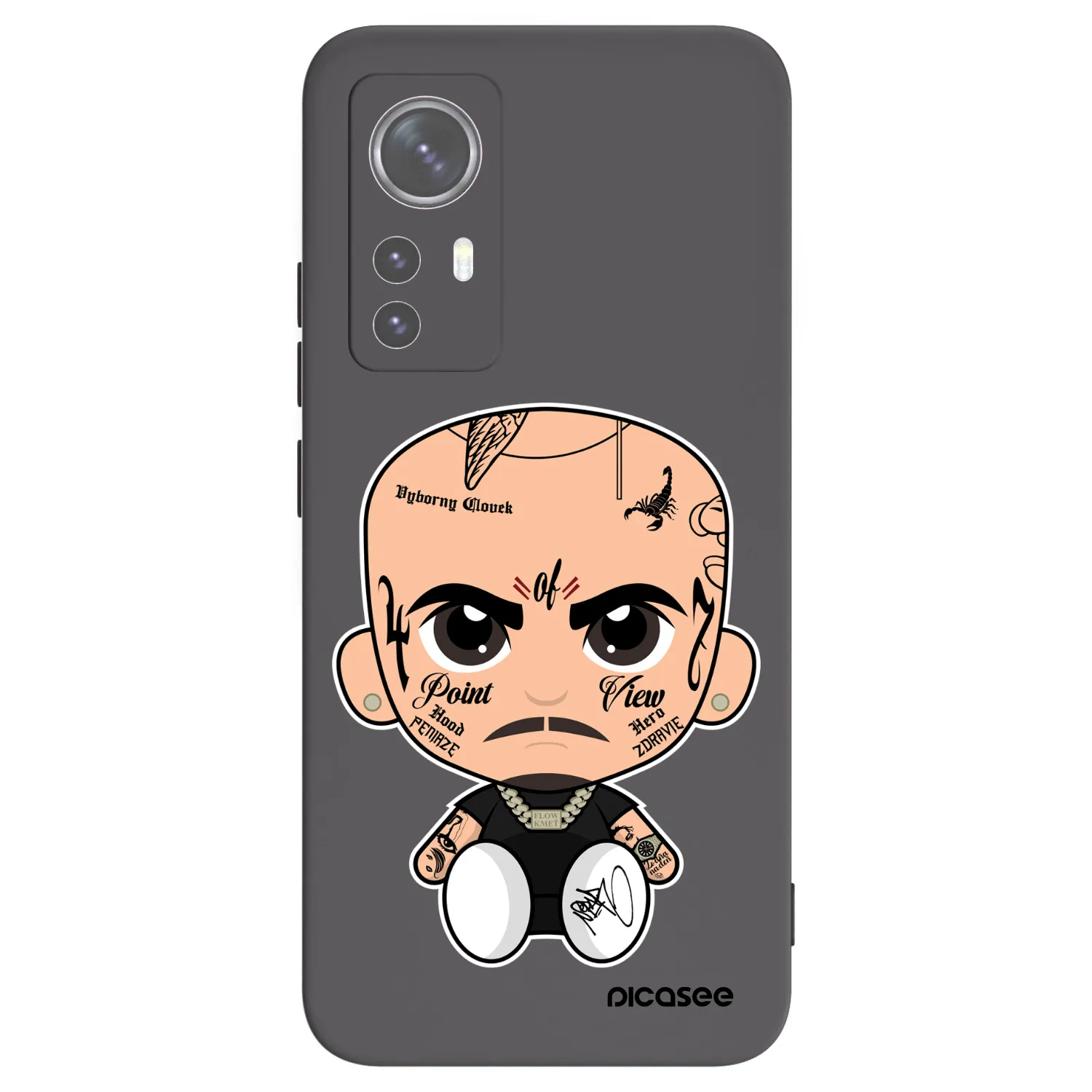 Picasee silikónový čierny obal pre Xiaomi 12 - Separ