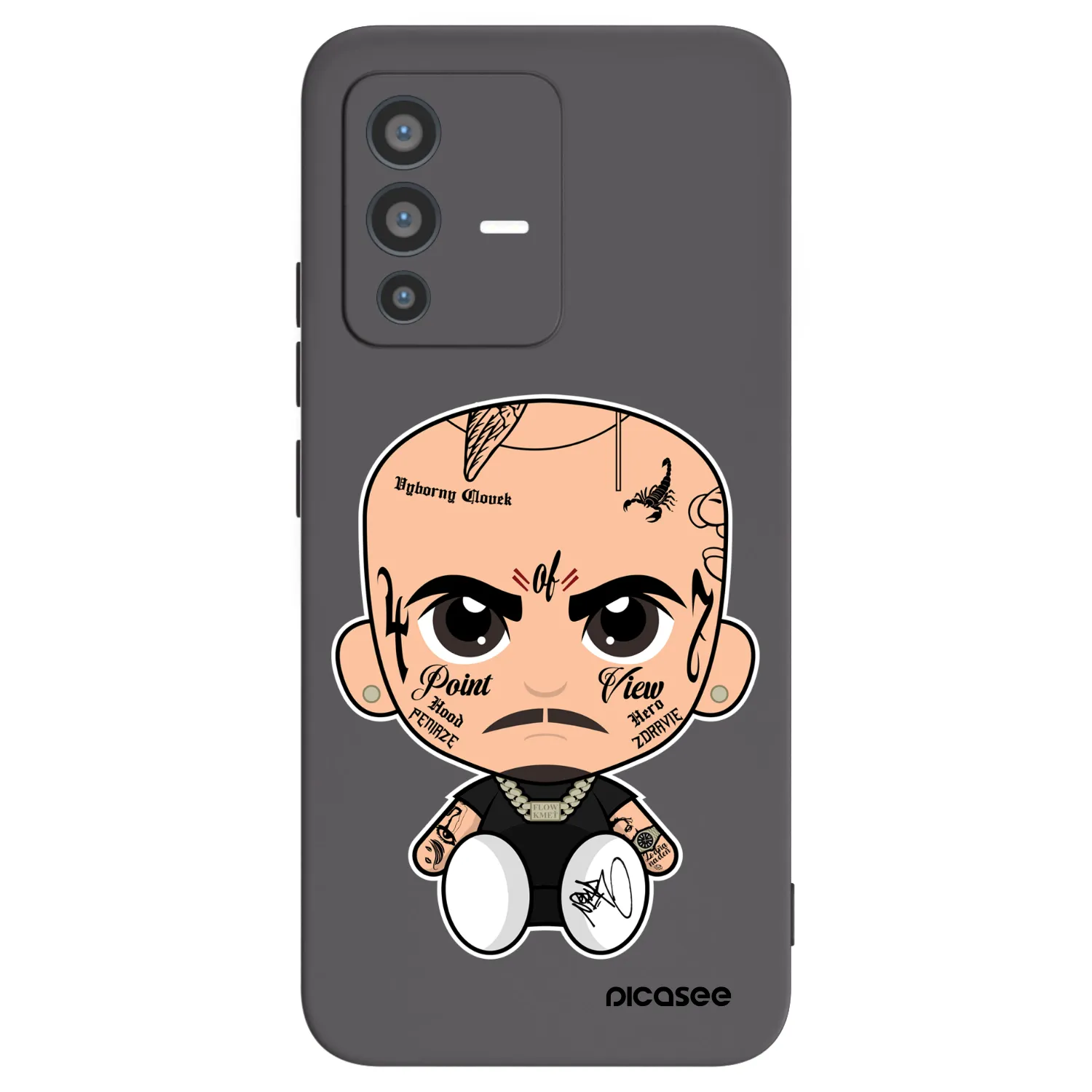 Picasee silikónový čierny obal pre Vivo V23 5G - Separ