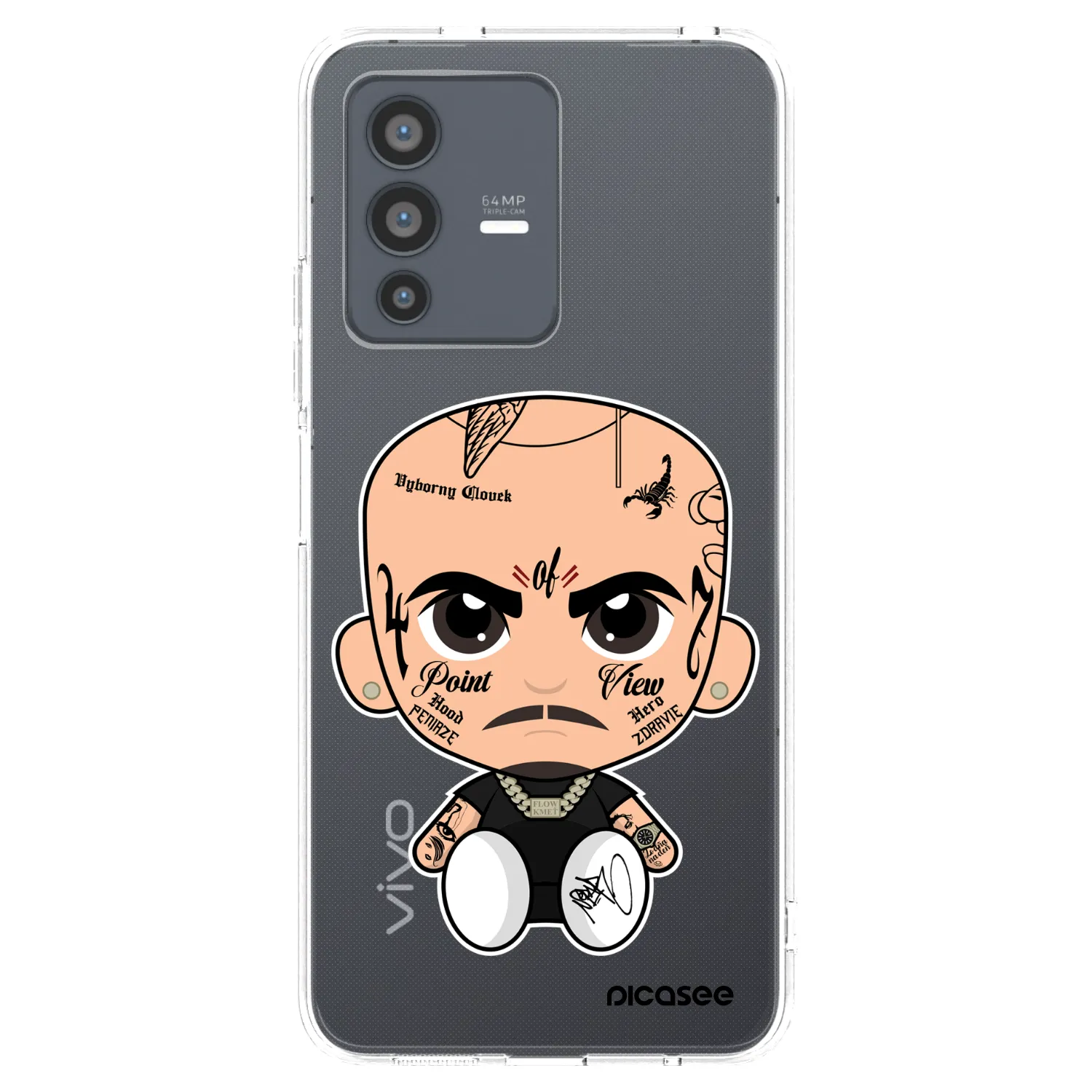 Picasee silikónový prehľadný obal pre Vivo V23 5G - Separ