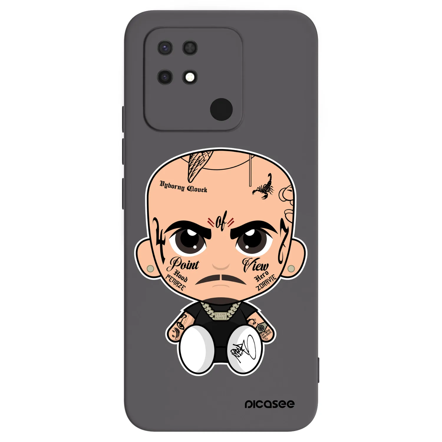 Picasee silikónový čierny obal pre Xiaomi Redmi 10C - Separ