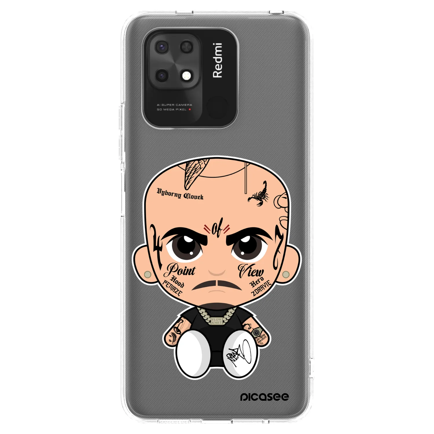 Silikónový prehľadný obal pre Xiaomi Redmi 10C - Separ
