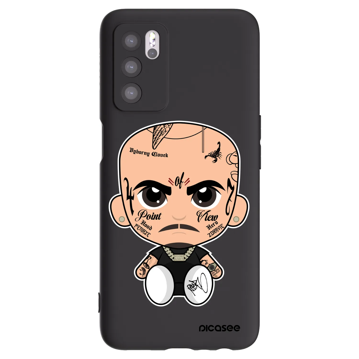 Picasee silikónový čierny obal pre OPPO A16s - Separ