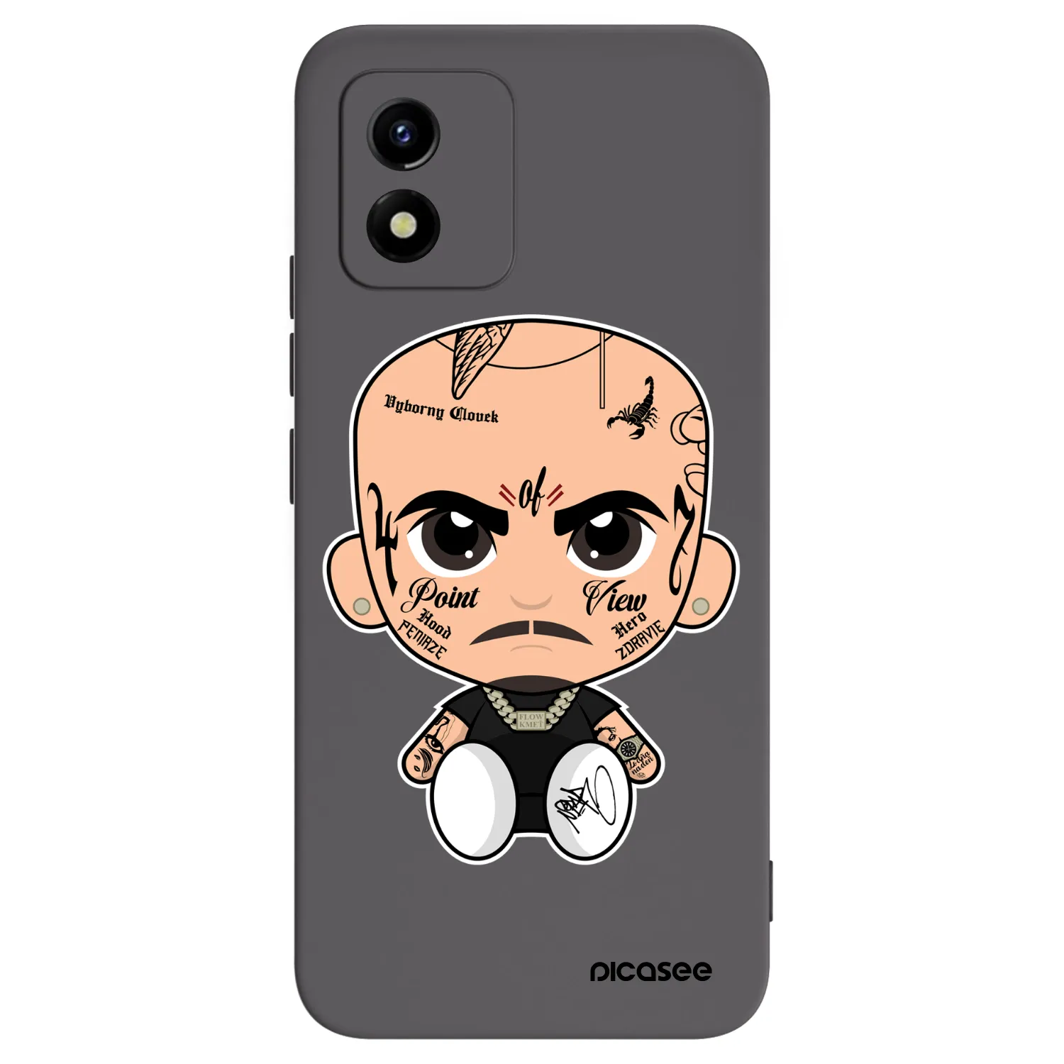 Picasee silikónový čierny obal pre Vivo Y01 - Separ