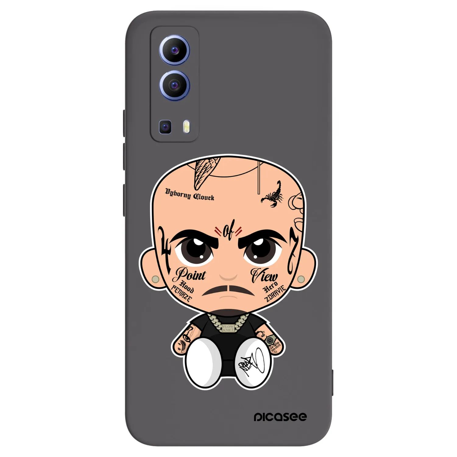 Picasee silikónový čierny obal pre Vivo Y52 5G - Separ