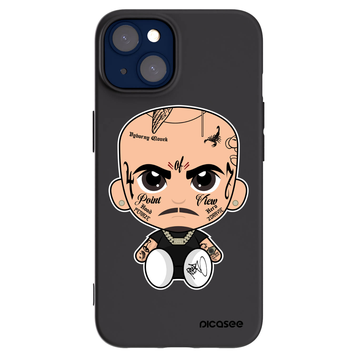 Silikónový čierny obal pre Apple iPhone 14 - Separ